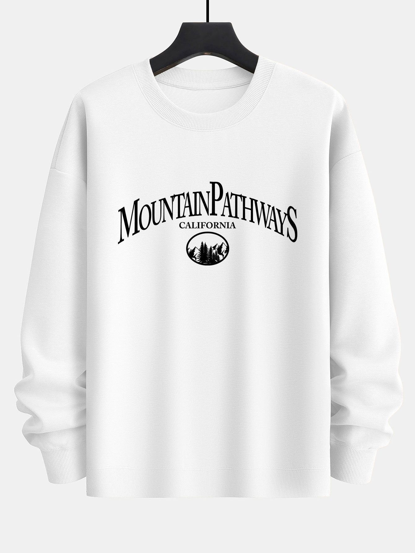 Mountain Pathways Print Relax Fit Sweatshirt